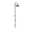 Cross-handle outdoor shower with single handle 